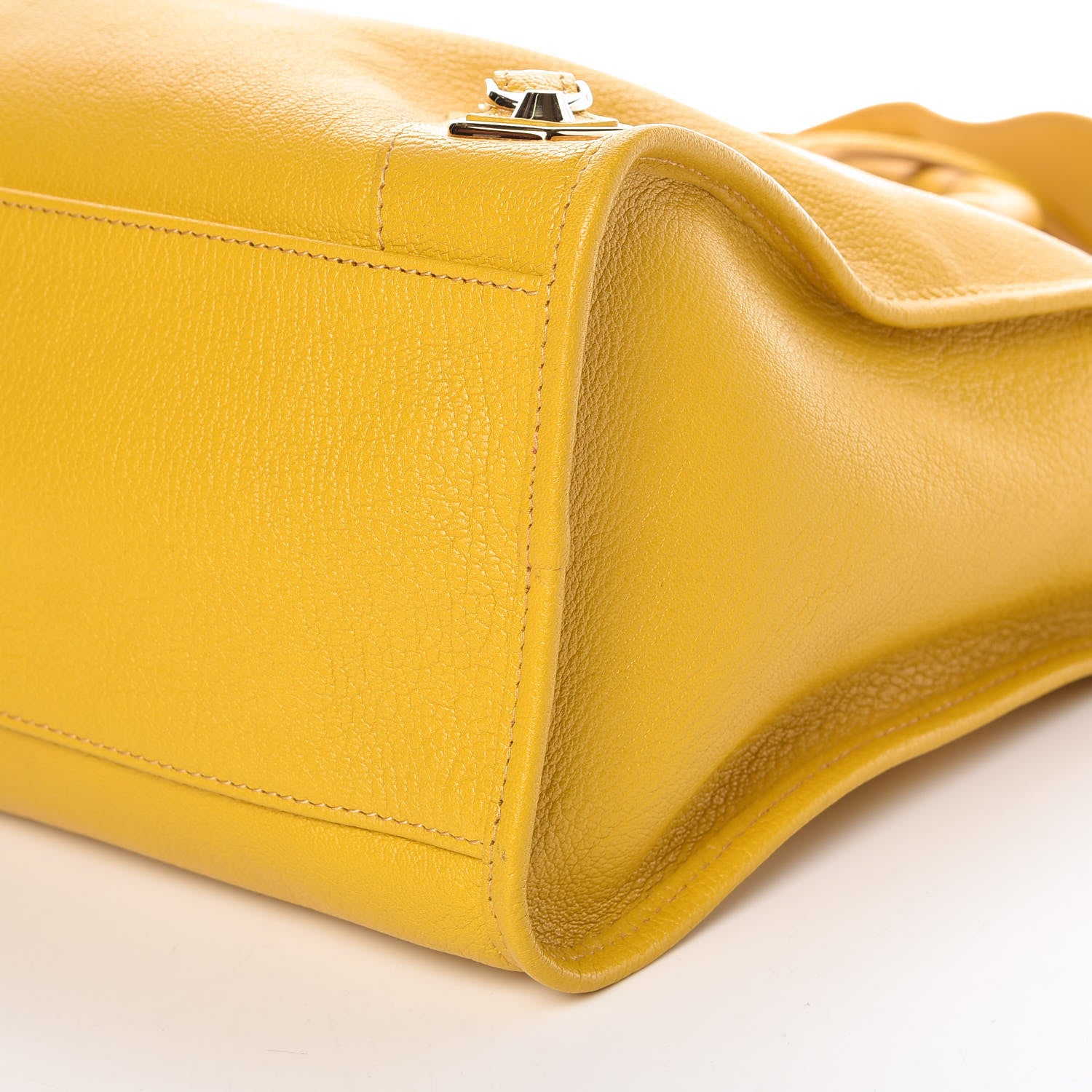 Balenciaga Chevre Silver Metallic Edge Hardware City Jaune Epi 10 of 11