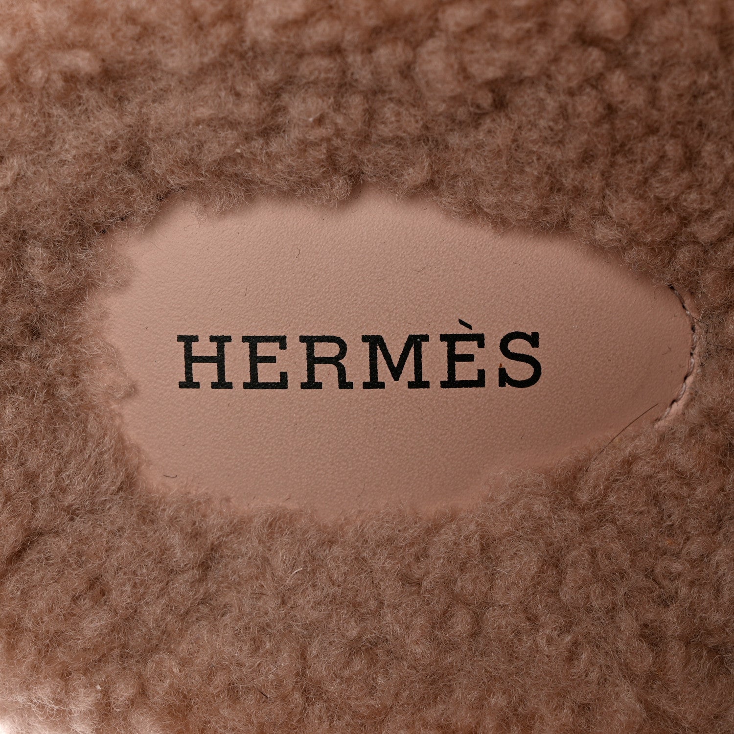 Hermes Woolskin Womens Chypre Sandals 37 Bois De Santal 6 of 9