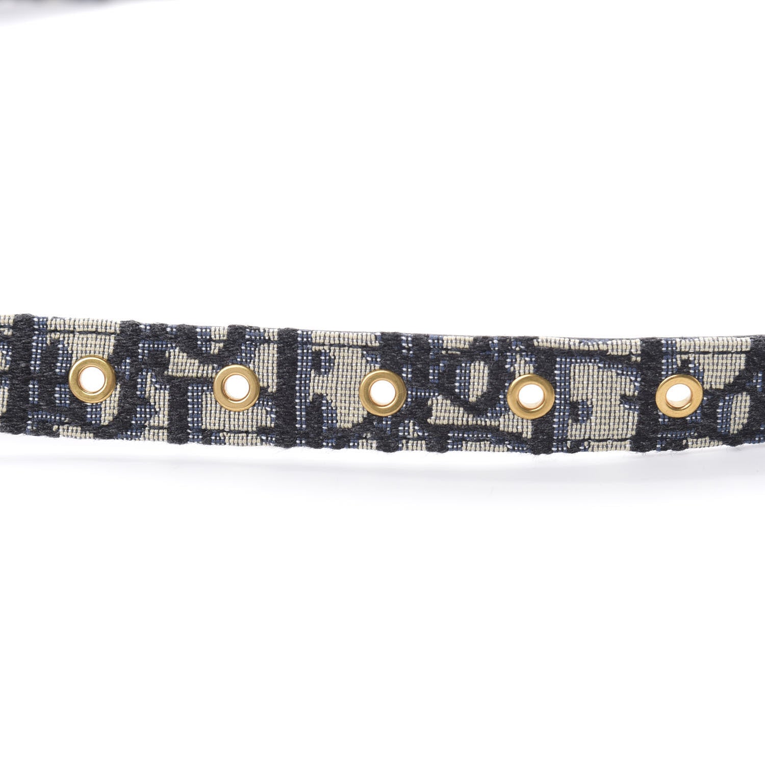 Christian Dior Jacquard Oblique 20mm Saddle Belt 85 34 Blue 5 of 6