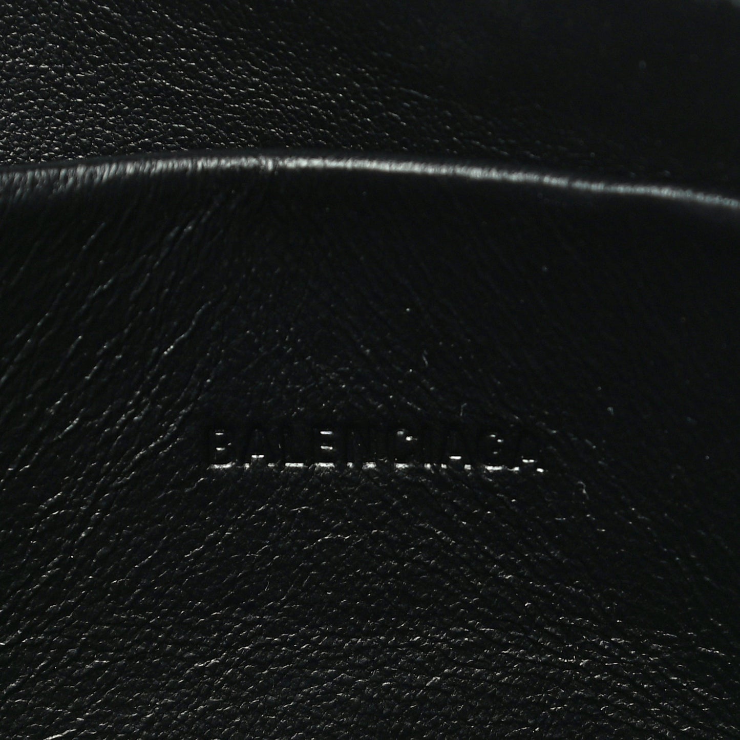 Grained Calfskin Neo Classic Gold Hardware Zip Around Crossbody Black