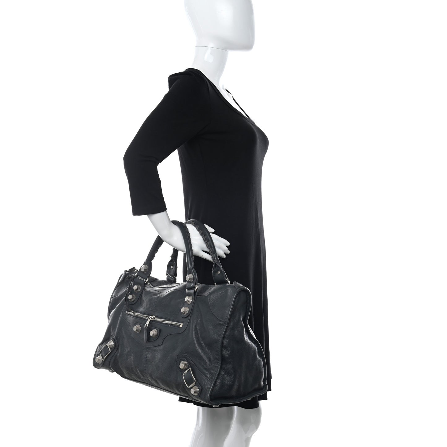 Agneau Giant 21 Silver Hardware Work Anthracite