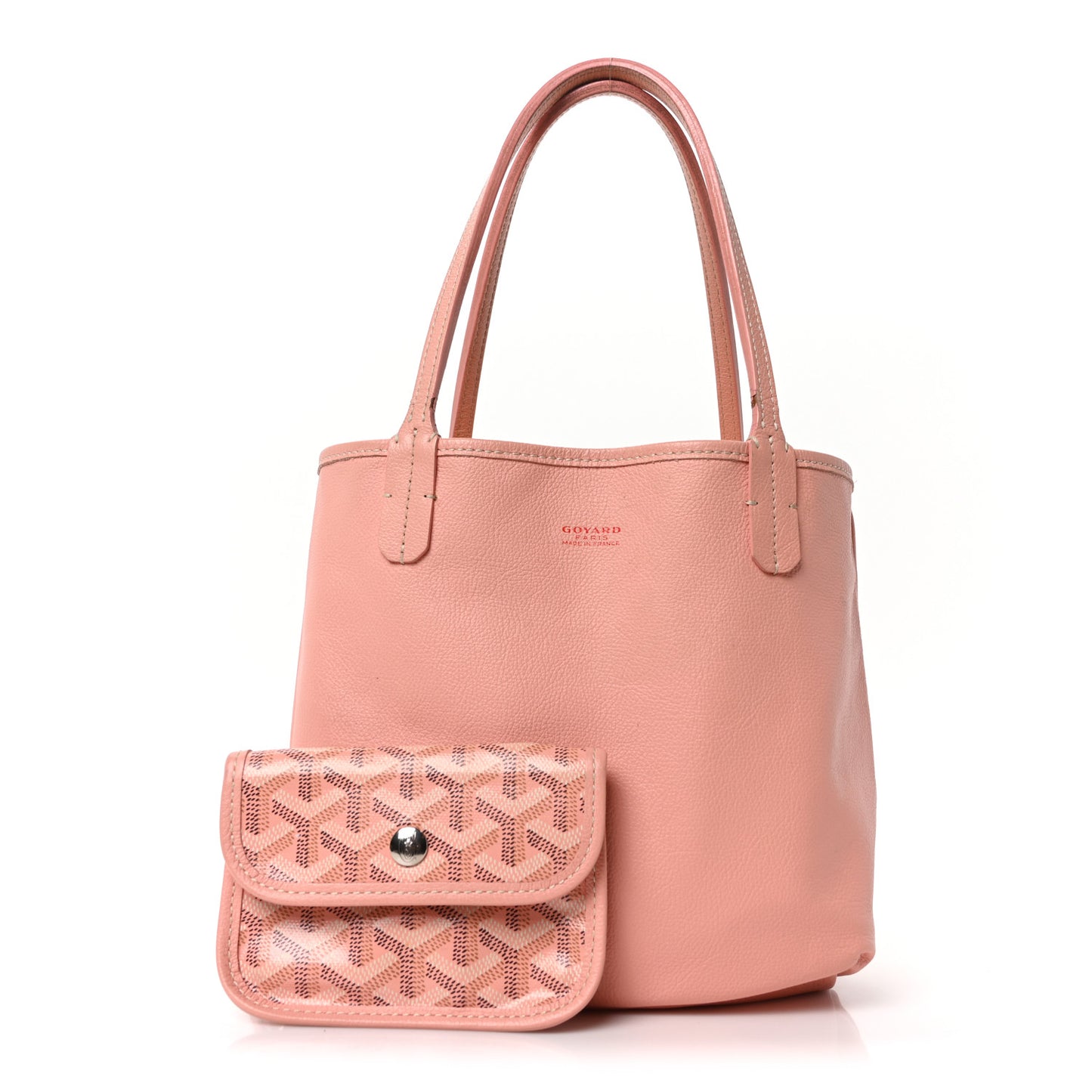 Goyardine Reversible Mini Anjou Pink