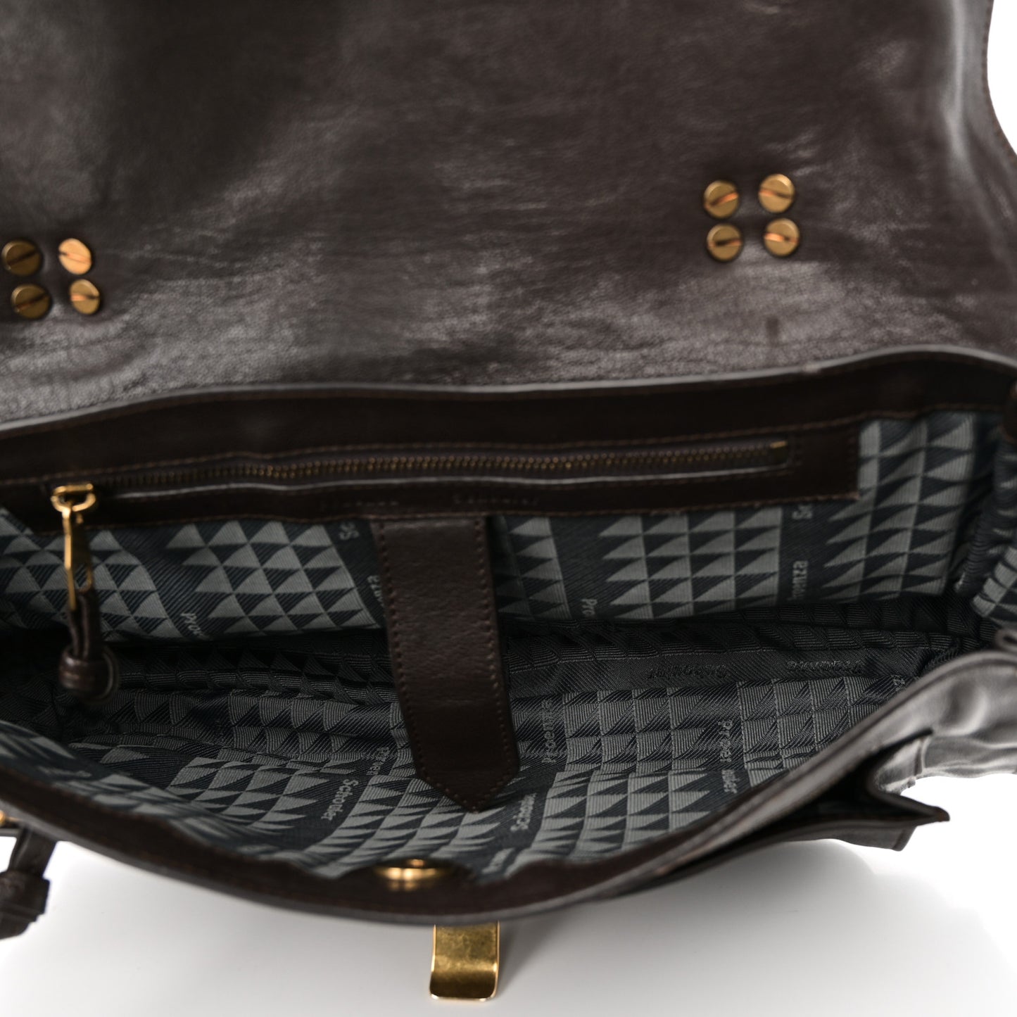 Lambskin Medium PS1 Satchel Dark Chocolate
