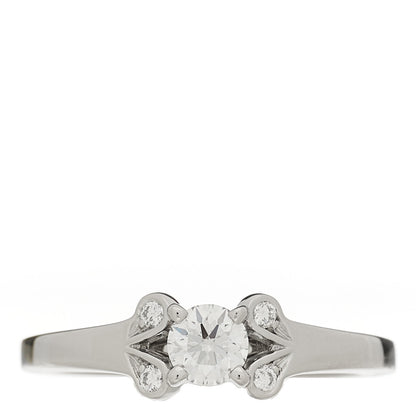 Cartier Platinum Diamond .23ct Ballerine Solitaire Engagement Ring 49 5 1 of 5