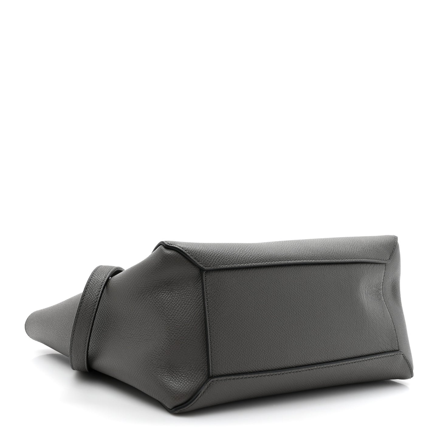 Grained Calfskin Micro Belt Bag Grey