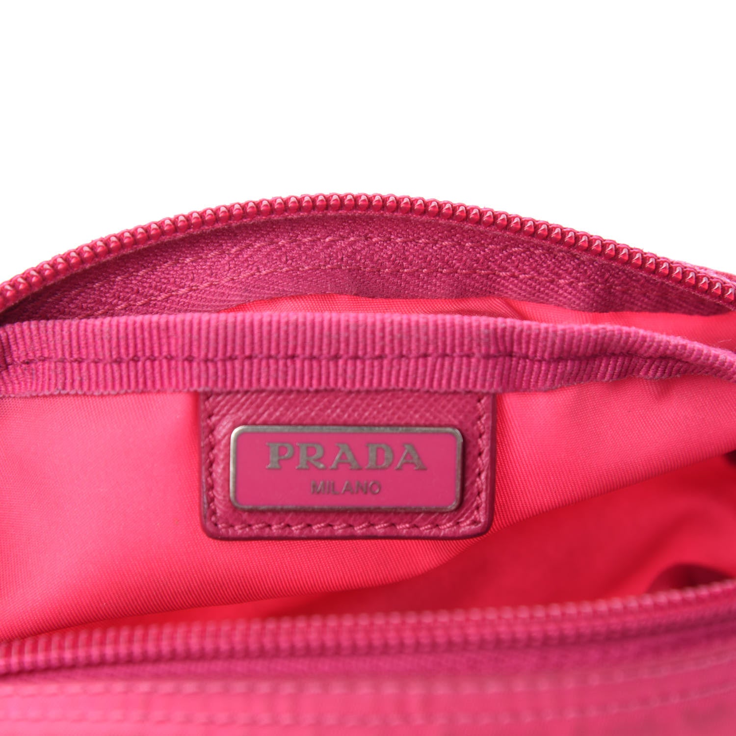 Prada Nylon Vela Cosmetic Pouch Fuxia 10 of 12