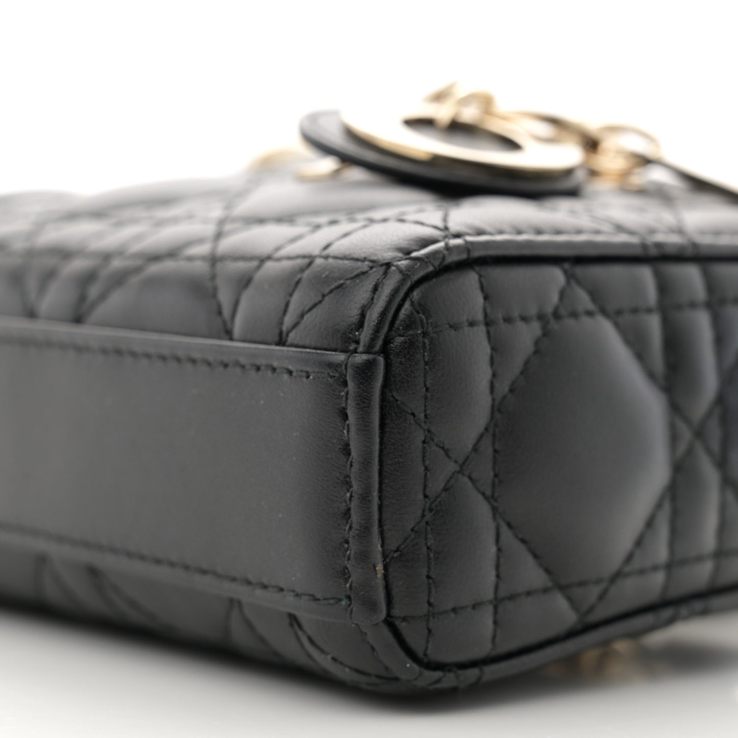 Lambskin Cannage Micro Lady D-Joy Black