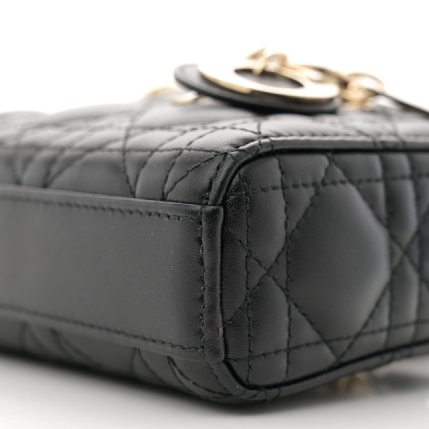 Christian Dior Lambskin Cannage Micro Lady D-Joy Black 10 of 13