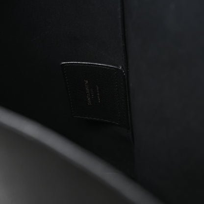 Saint Laurent Calfskin Large Shopping Tote Black 6 of 13