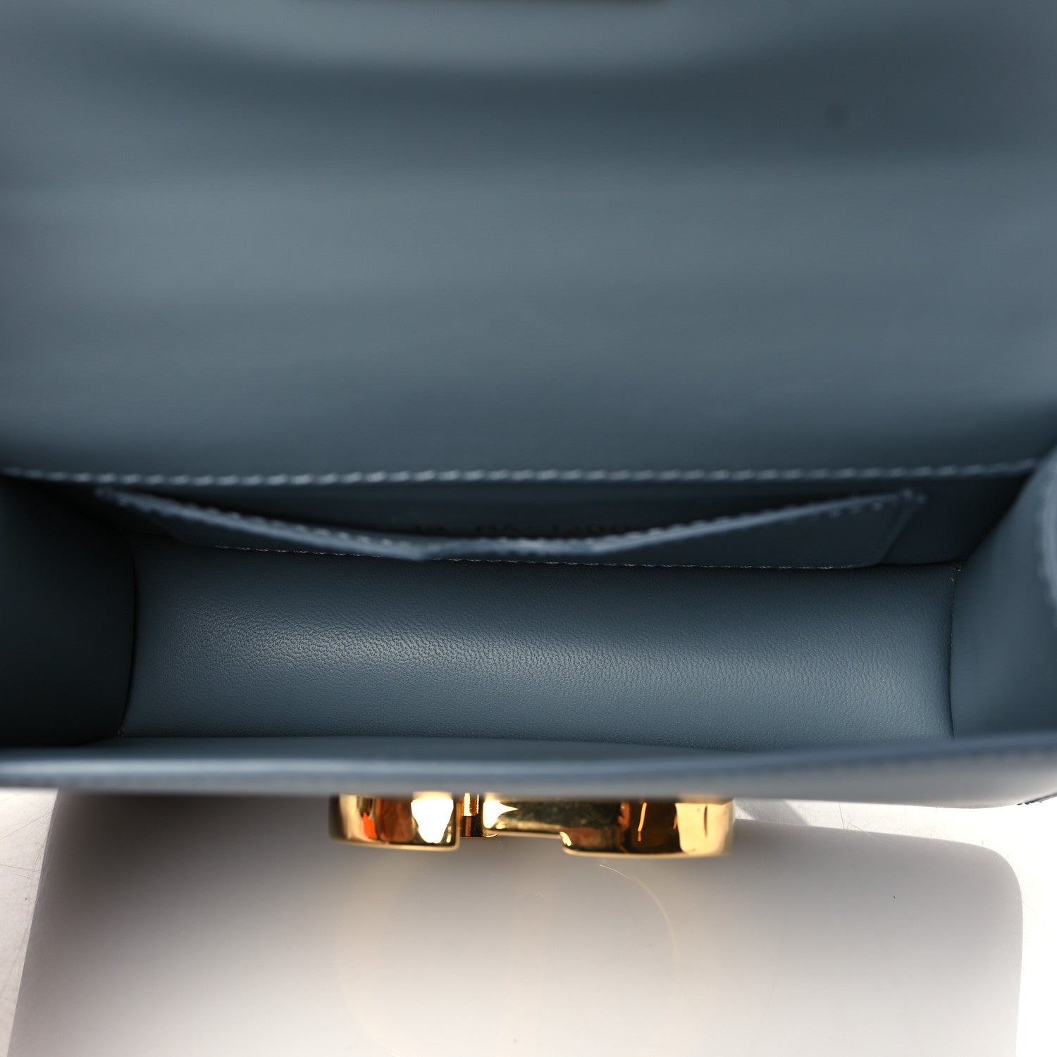Christian Dior Smooth Calfskin Micro 30 Montaigne Flap Bag Blue Gray 4 of 10