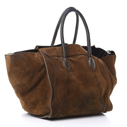 Celine Suede Medium Phantom Luggage Olive 3 of 18