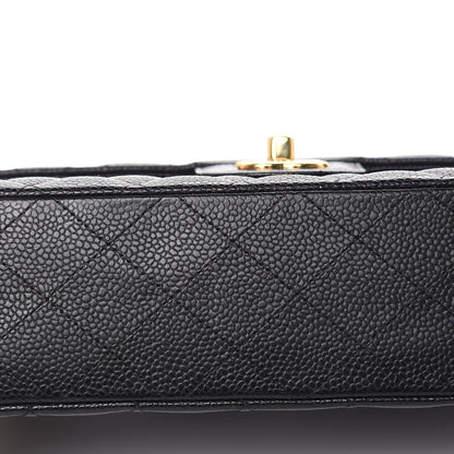 Chanel Caviar Quilted Medium Double Flap Black 17 of 17