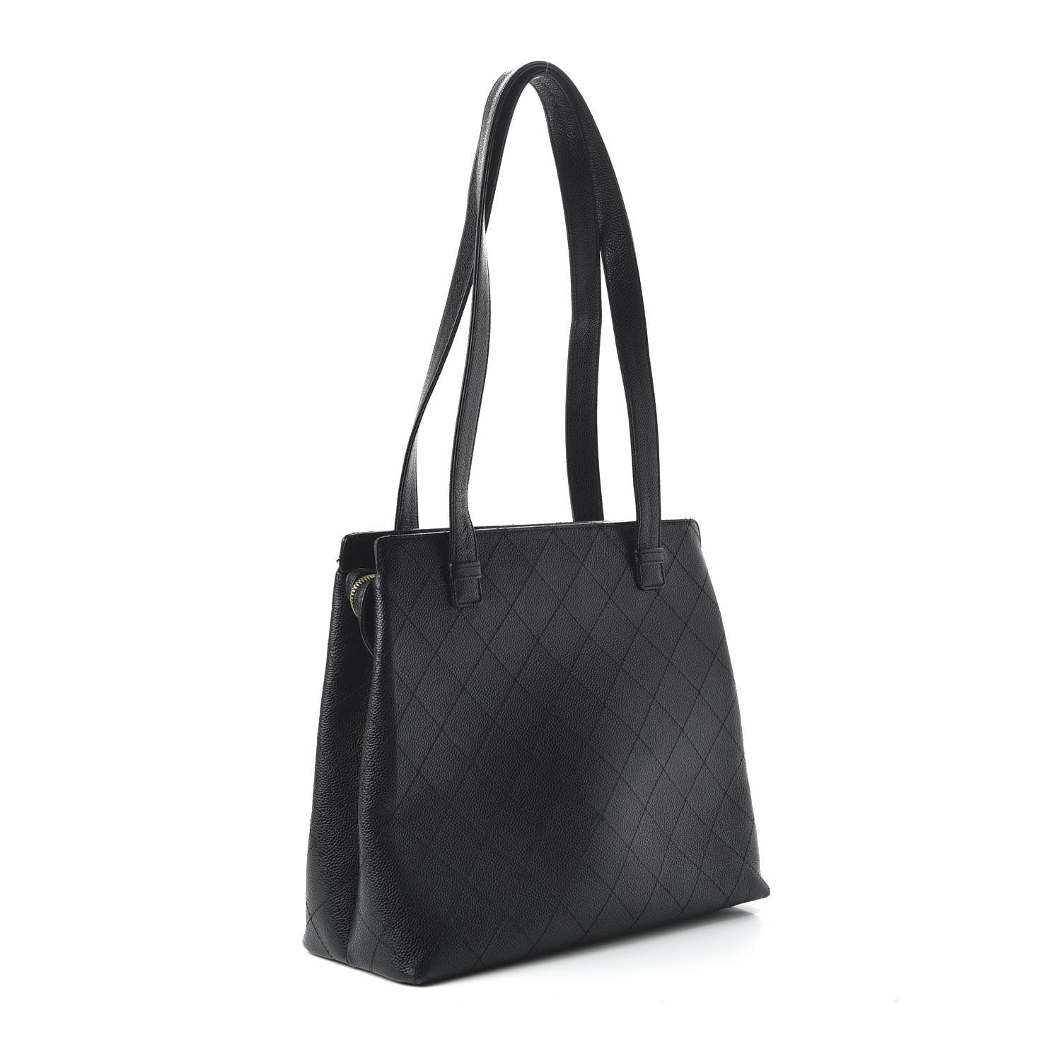 Chanel Caviar Quilted Shoulder Bag Black 3 of 10