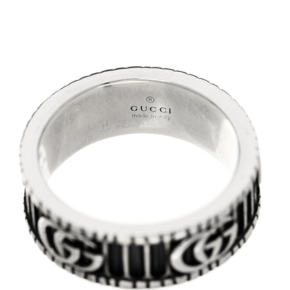 Gucci Sterling Silver Double G Band Ring 58 8.25 4 of 7