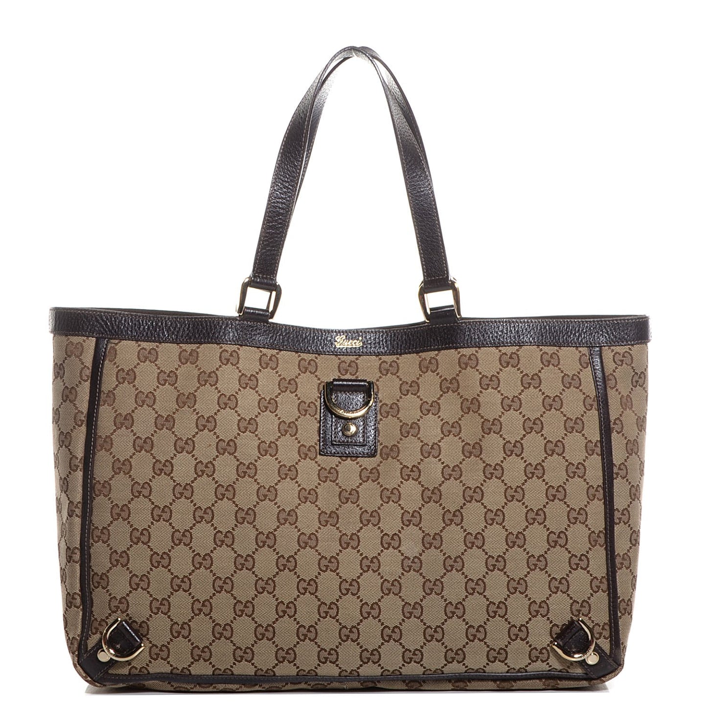 Monogram Abbey Large Tote Dark Brown