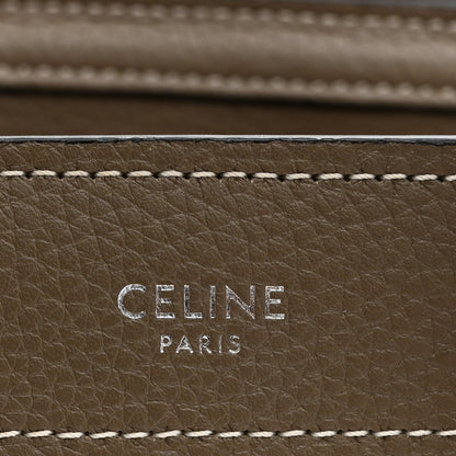 Celine Drummed Calfskin Nano Luggage Souris 6 of 11
