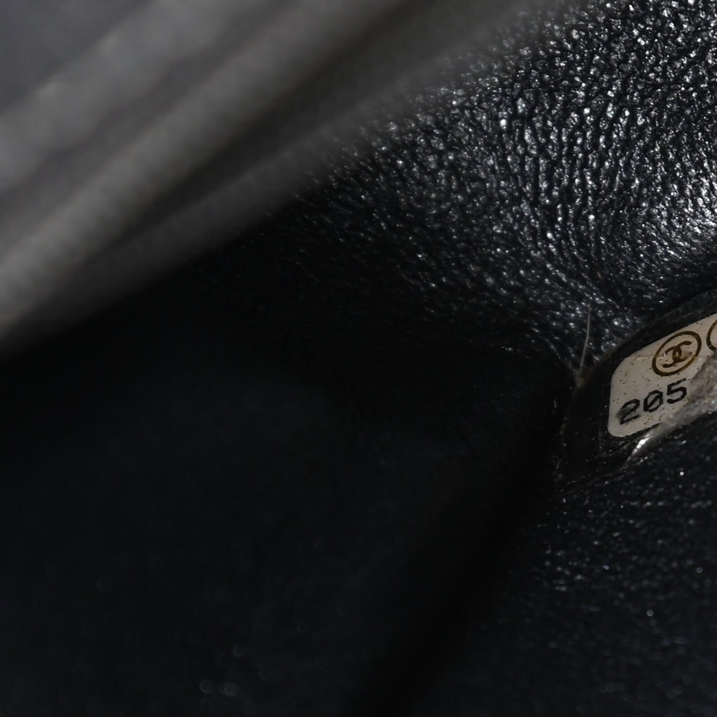 Pearly Caviar Quilted Mini Rectangular Flap Grey