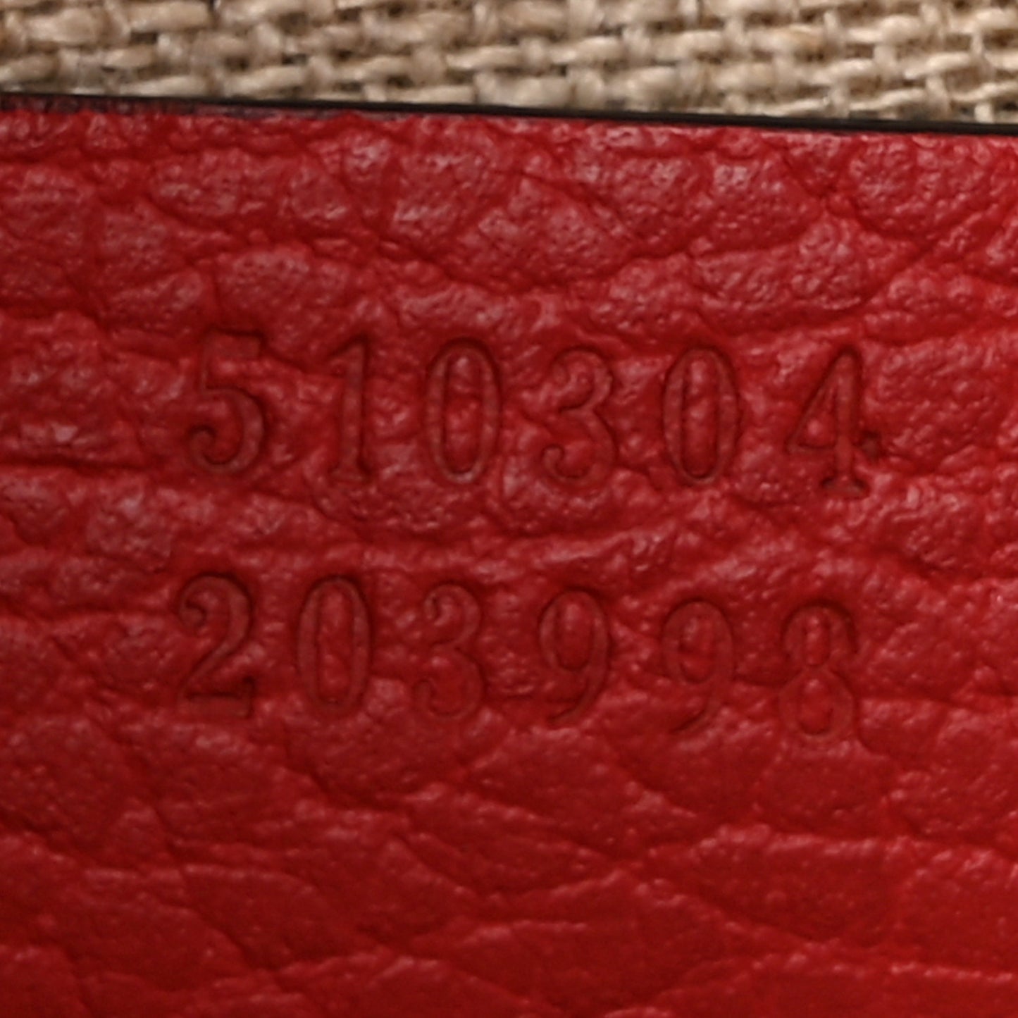 Dollar Calfskin Small Interlocking G Shoulder Bag Red