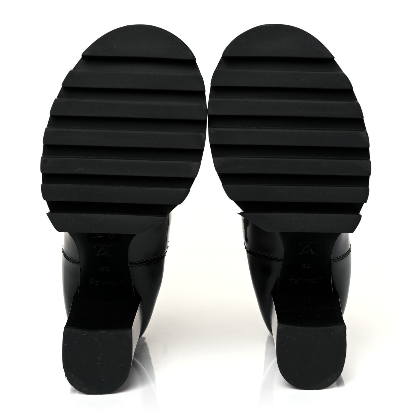 Patent Nano Monogram Ankle Star Trail Boots 36 Black