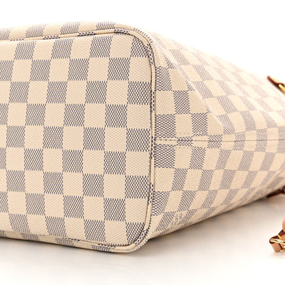 Louis Vuitton Damier Azur Neo Neverfull MM Rose Ballerine 11 of 13