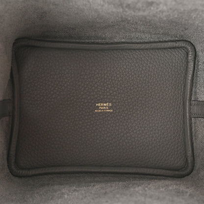Hermes Taurillon Clemence Picotin Lock 18 PM Gris Meyer 5 of 11