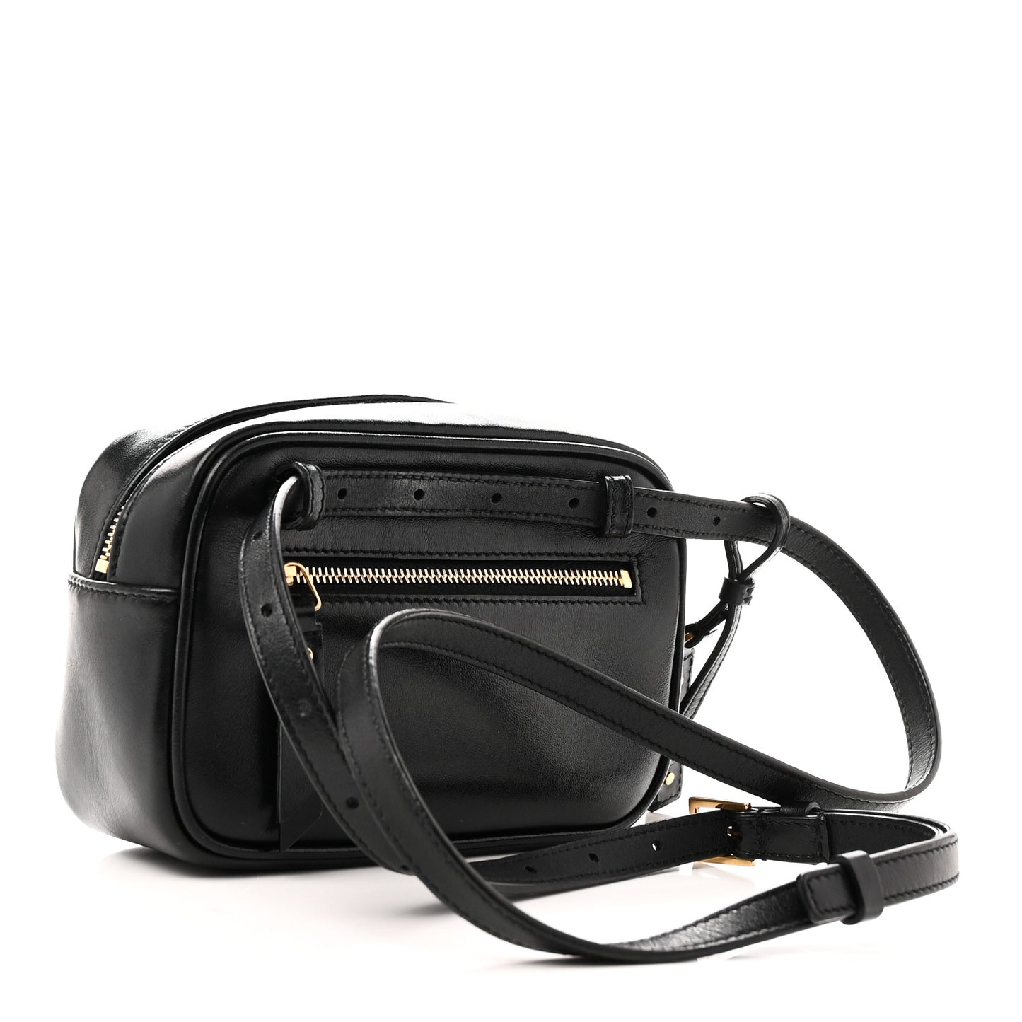 Calfskin Matelasse Monogram Lou Belt Bag Black