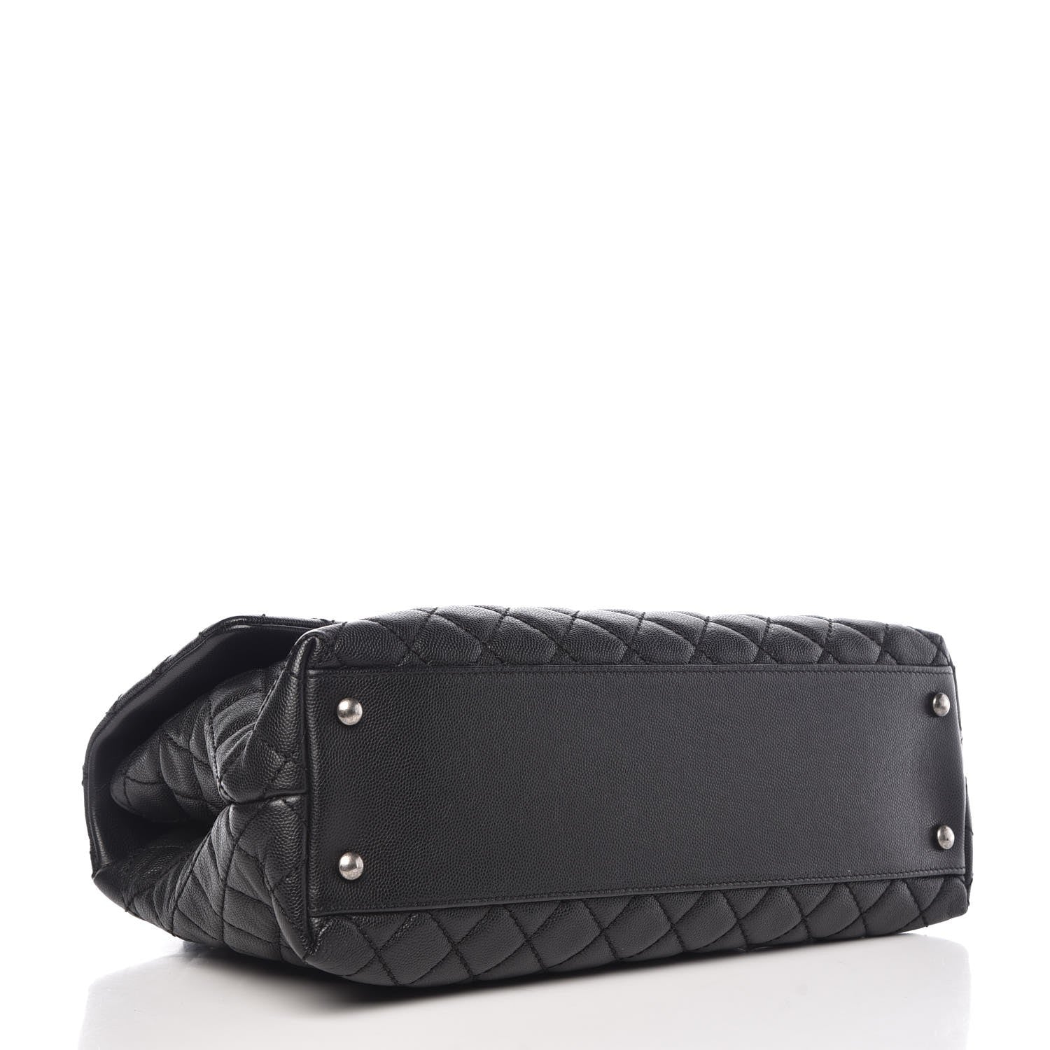 Chanel Caviar Quilted Medium Coco Handle Flap Black 4 of 13