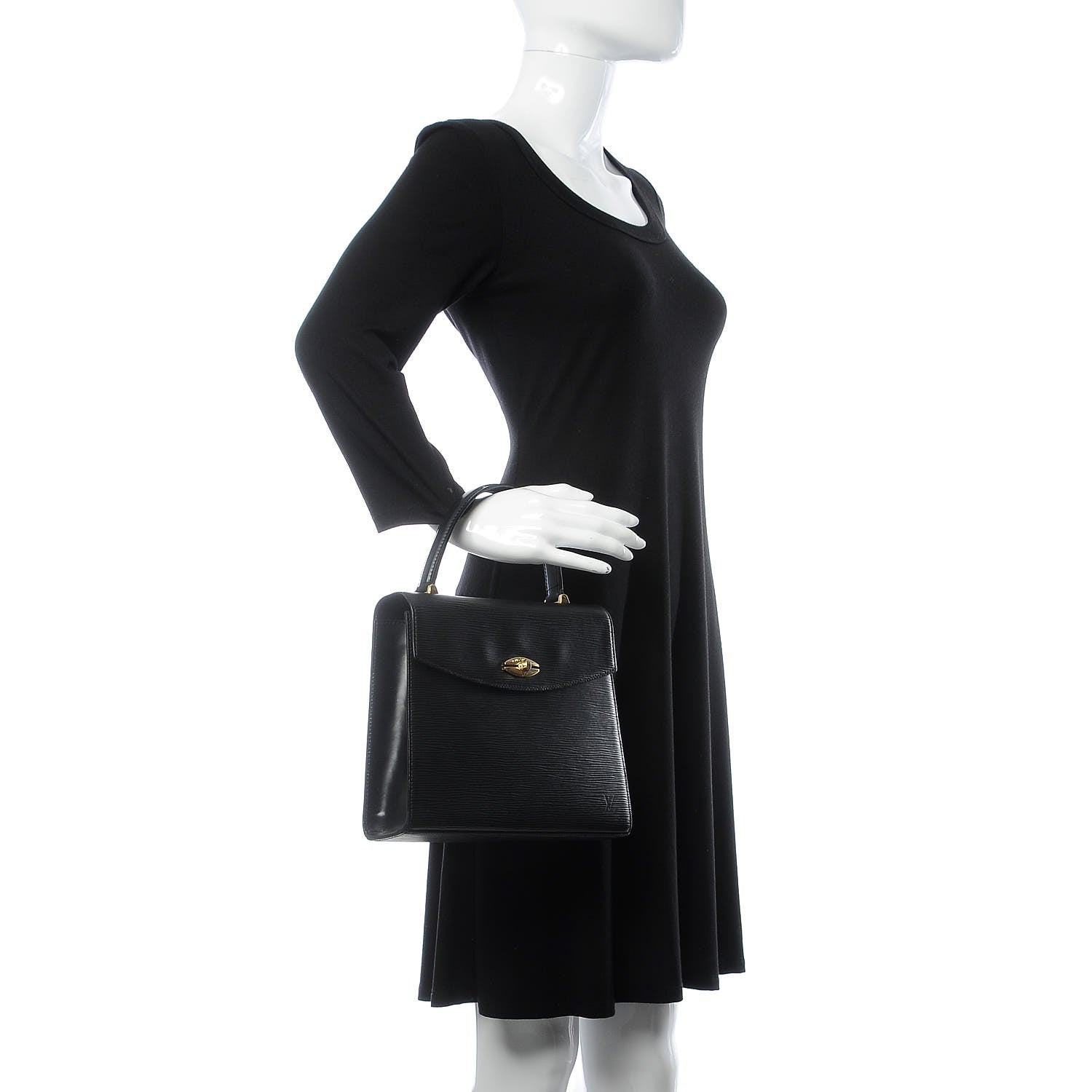 Louis Vuitton Epi Malesherbes Black 2 of 10