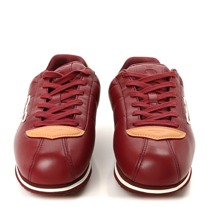 Louis Vuitton Lambskin Vachetta Mens LV Buttersoft Sneakers 10 Bordeaux 3 of 11