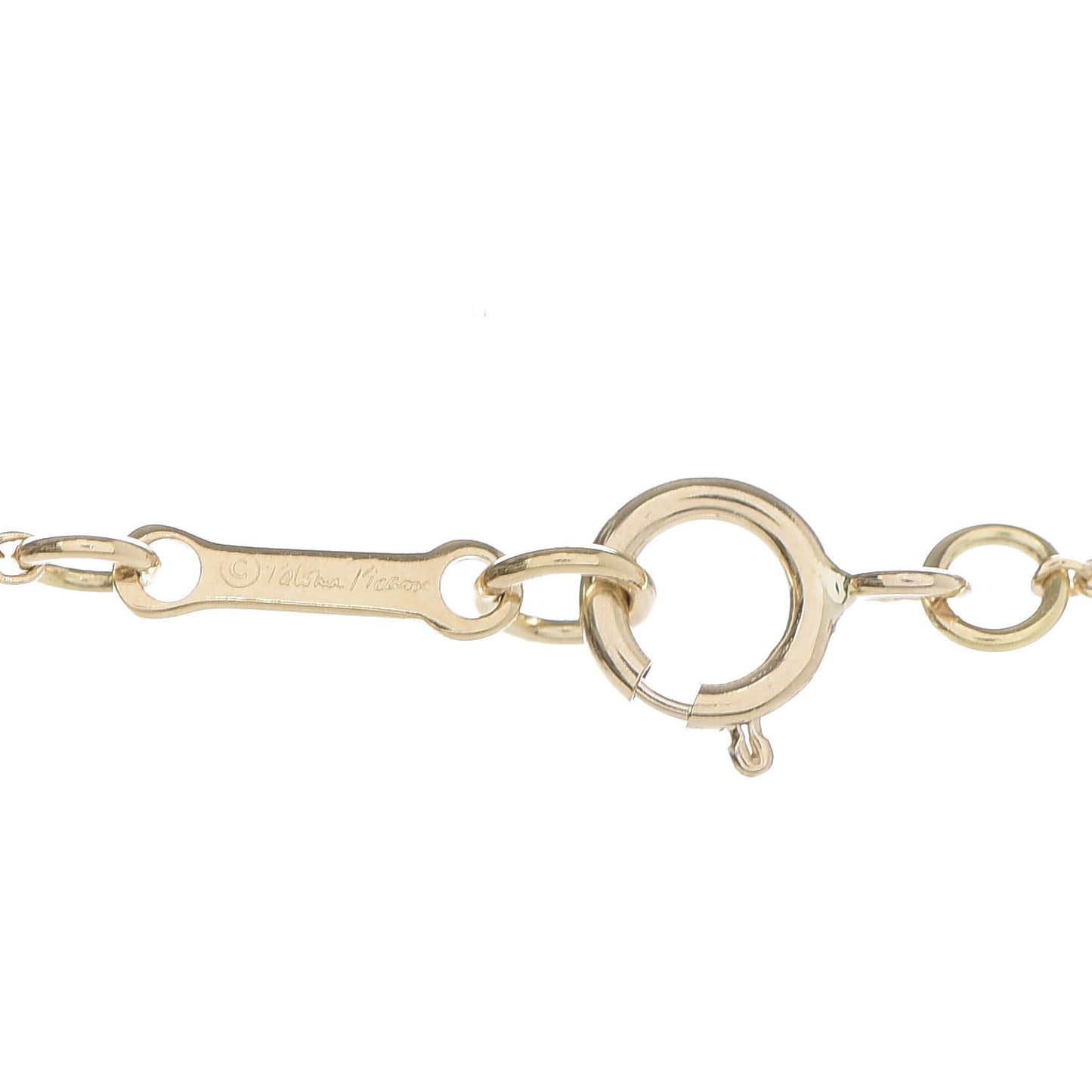 18K Yellow Gold Paloma Picasso Villa Palm Leaf Pendant Necklace