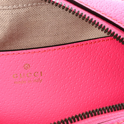Gucci GG Supreme Monogram Textured Dollar Calfskin Web Ophidia Small Crossbody Bag Beige Ebony Fuchsia 6 of 9