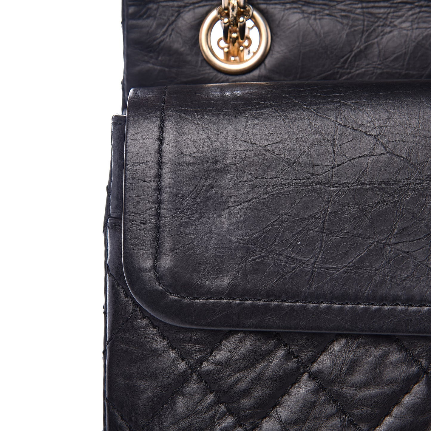 Aged Calfskin 50th Anniversary 2.55 Reissue 225 Flap Black