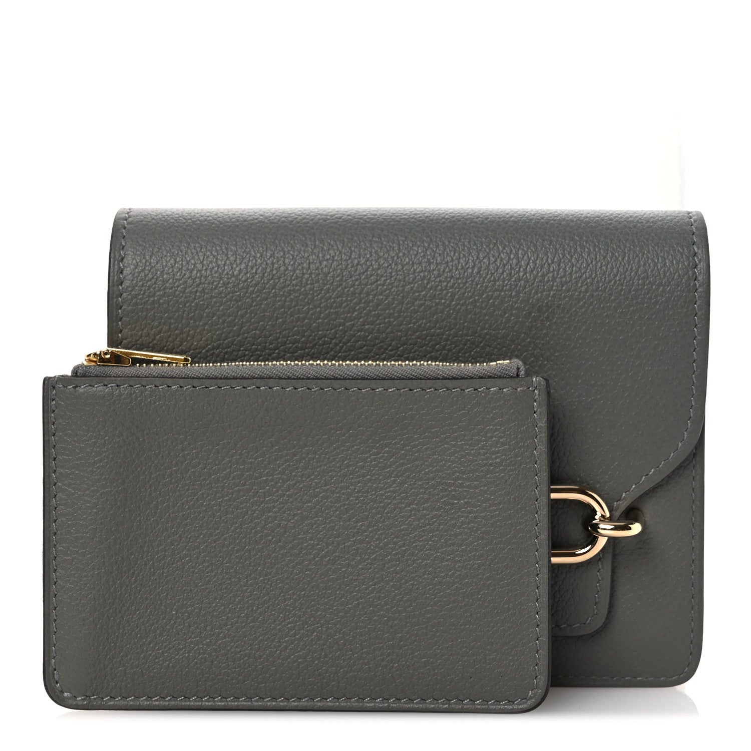 Hermes Evercolor Roulis Slim Wallet Gris Meyer 3 of 9