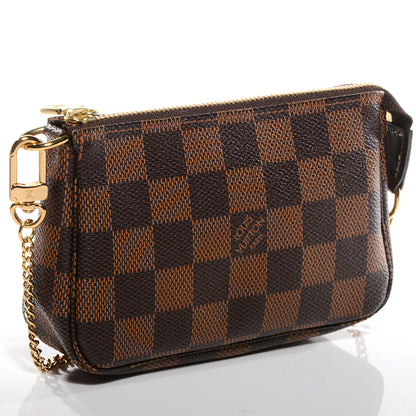 Louis Vuitton Damier Ebene Mini Pochette Accessories Bag 3 of 8