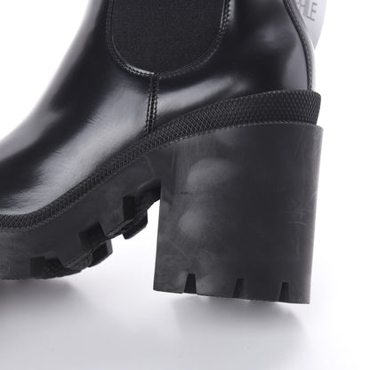Gucci Calfskin Crystal GG Trip Chelsea Ankle Boots 36 Black 10 of 12