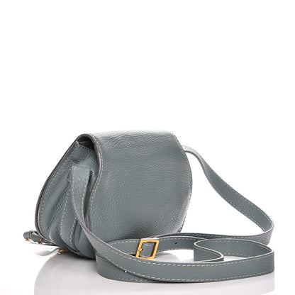Chloe Calfskin Mini Marcie Round Crossbody Bag Cloudy Blue 3 of 9