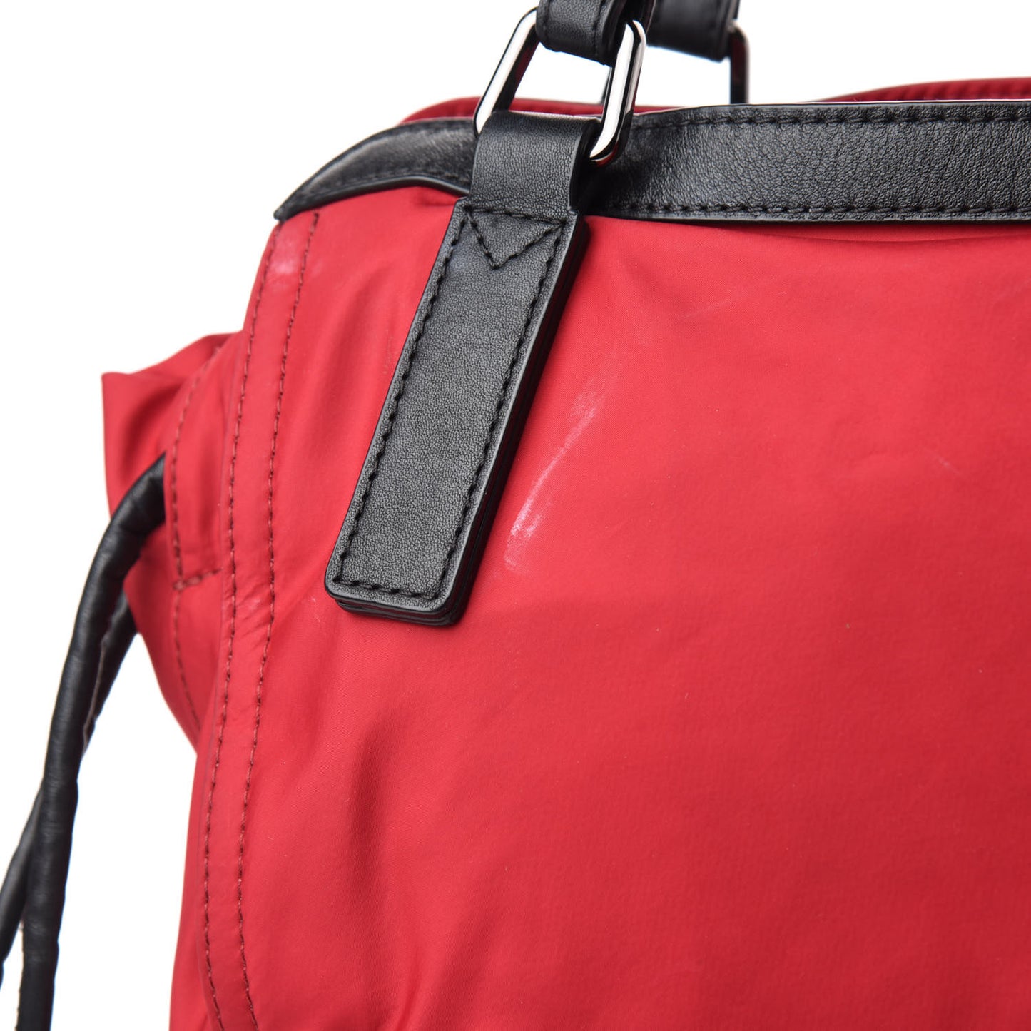 Nylon Buckleigh Packable Tote Bag Red