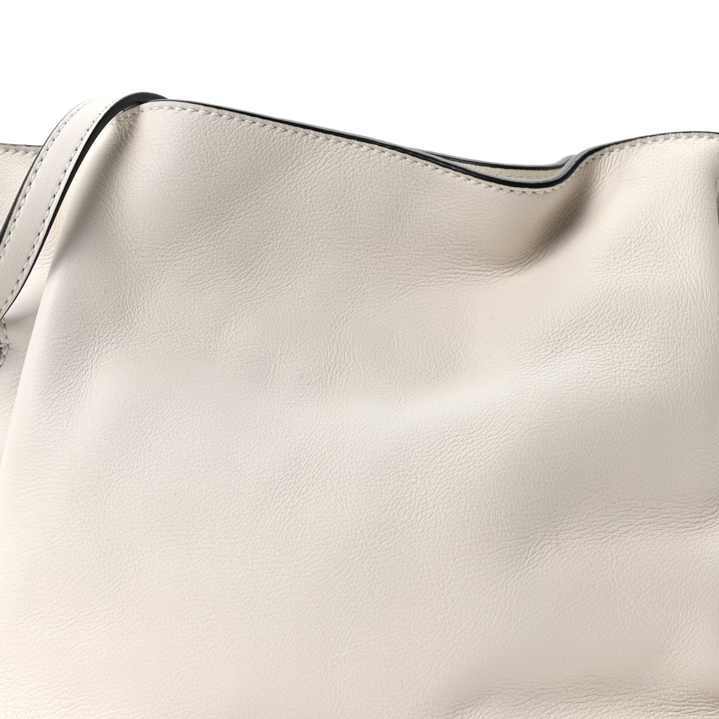 Calfskin Mini Flamenco Knot Clutch Soft White