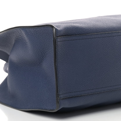 Gucci Soft Calfskin Medium Jackie Top Handle Bag Classic Blue Marine 6 of 9