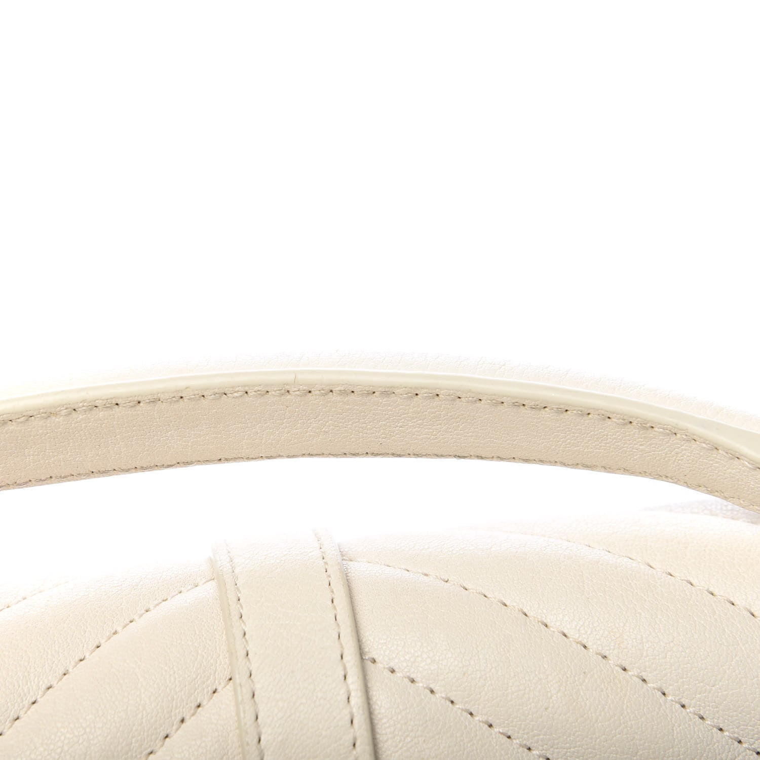 Saint Laurent Sheepskin Matelasse Chevron Monogram Medium College Bag Dove White 11 of 15