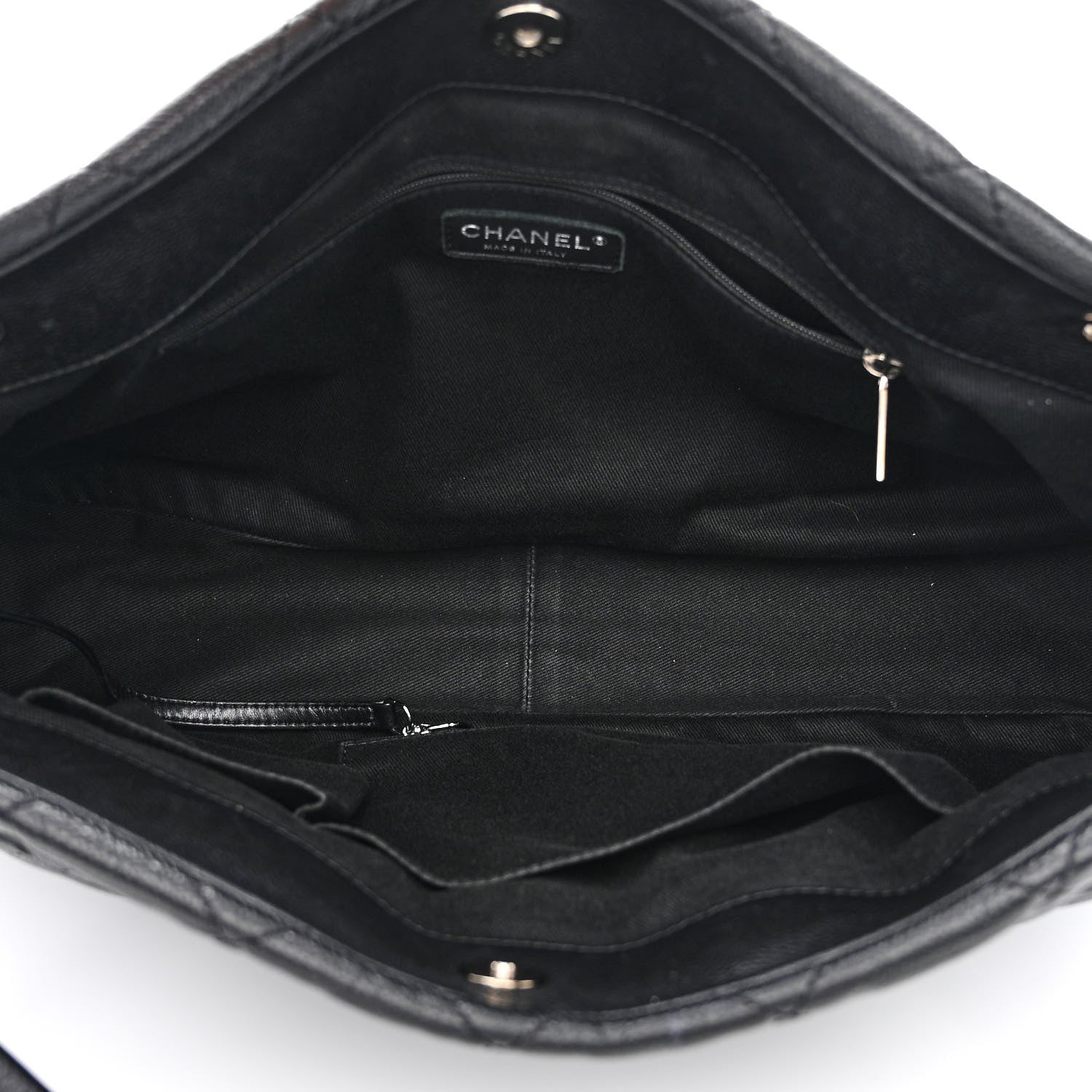 Chanel Caviar Quilted CC Timeless Soft Tote Black 5 of 10