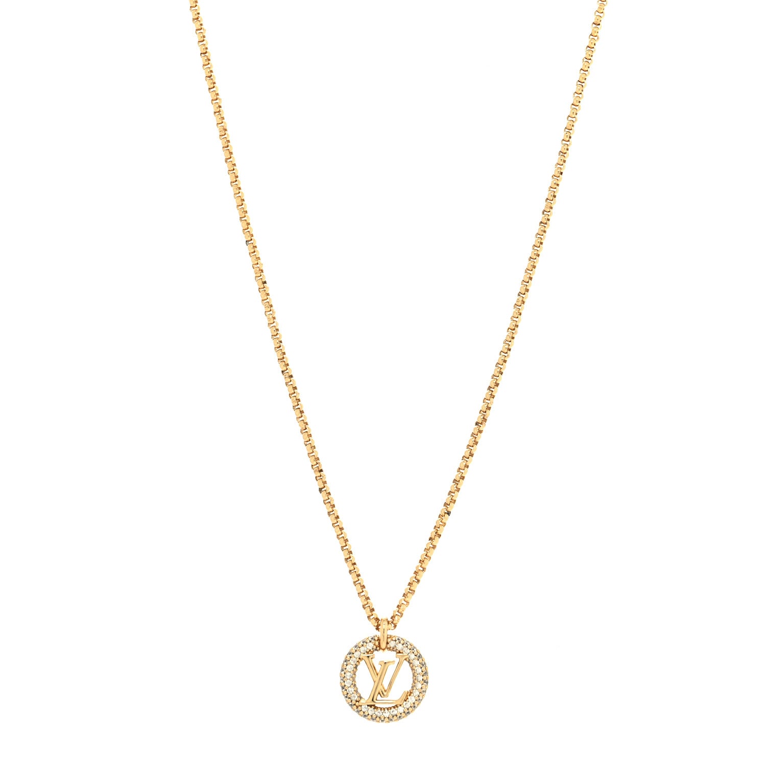 Louis Vuitton Metal Crystal Louise By Night Necklace 1 of 6