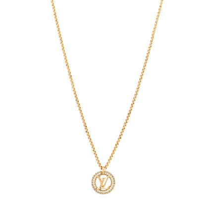 Louis Vuitton Metal Crystal Louise By Night Necklace 1 of 6