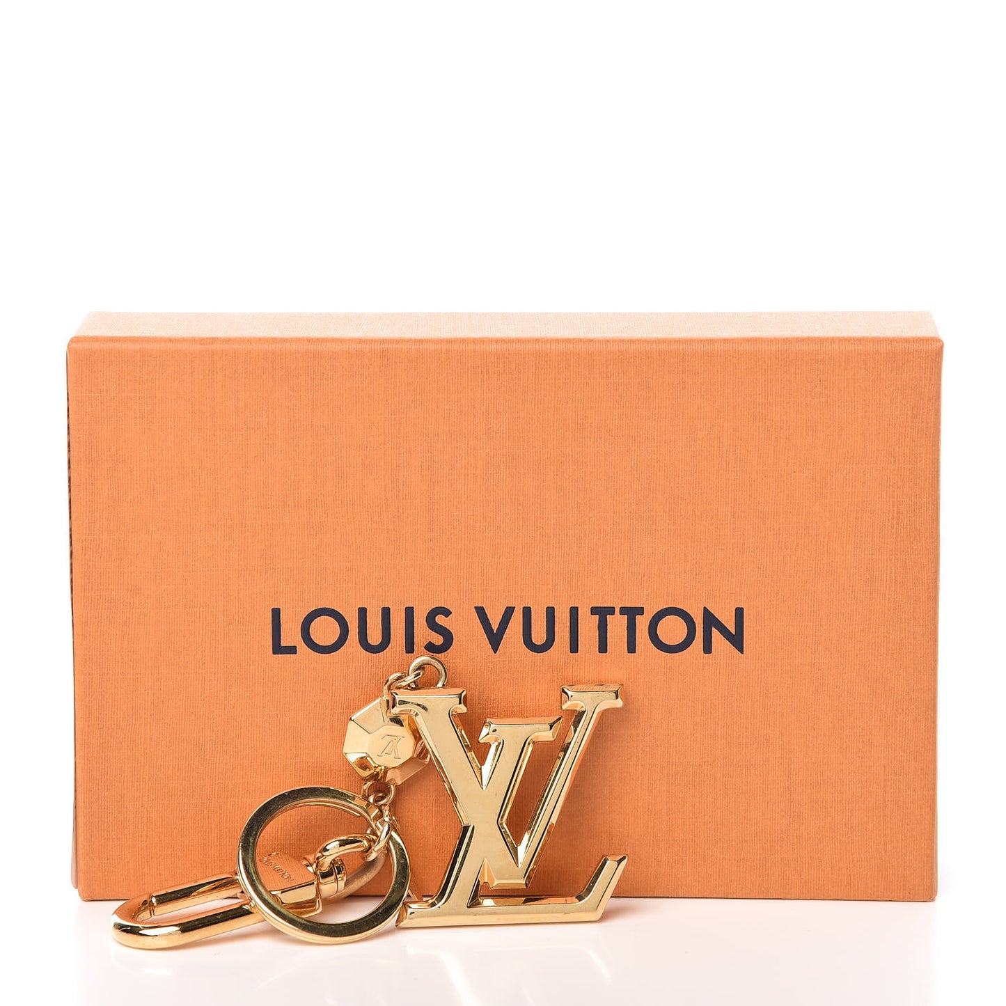 LV Facettes Bag Charm Key Holder Gold