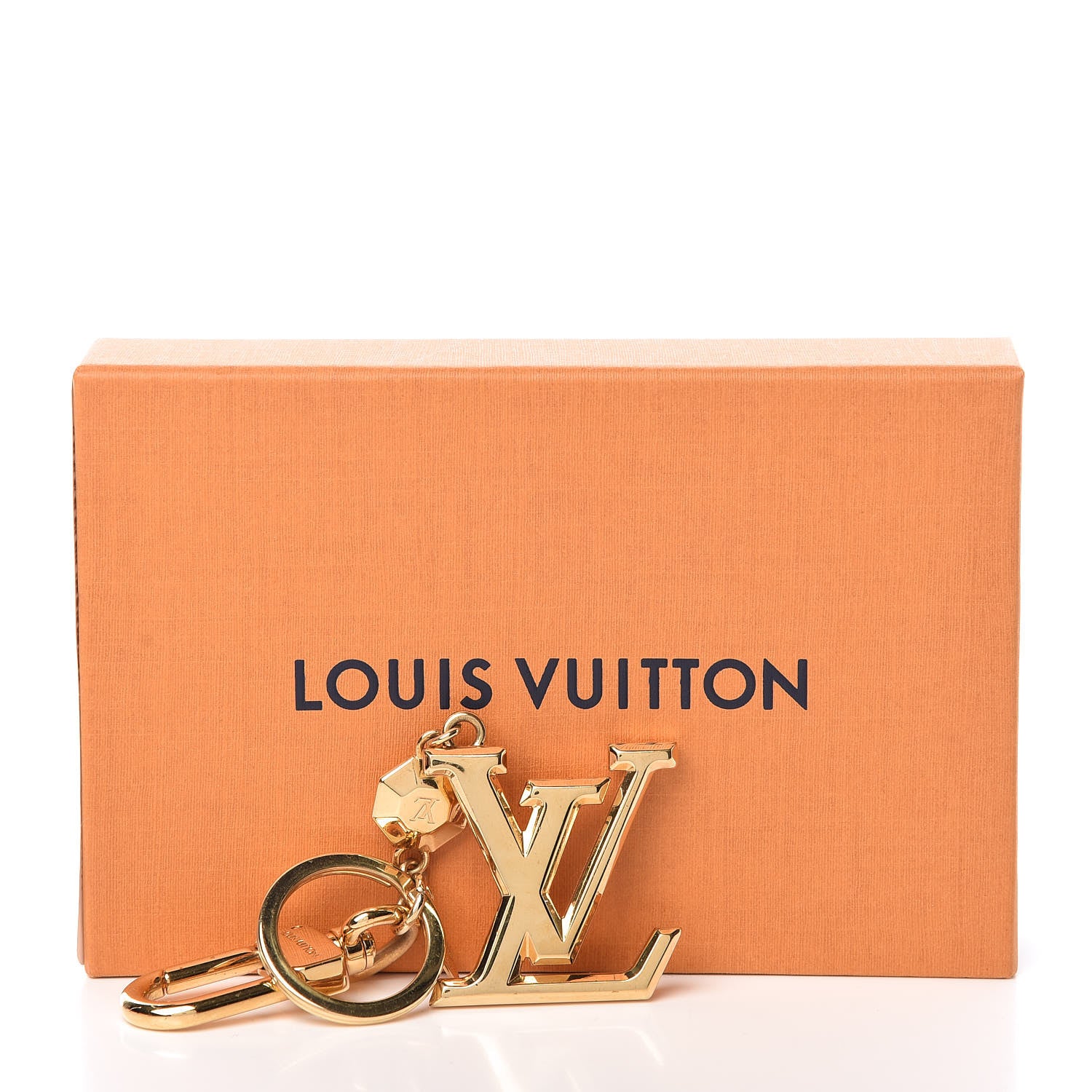 Louis Vuitton LV Facettes Bag Charm Key Holder Gold 5 of 5