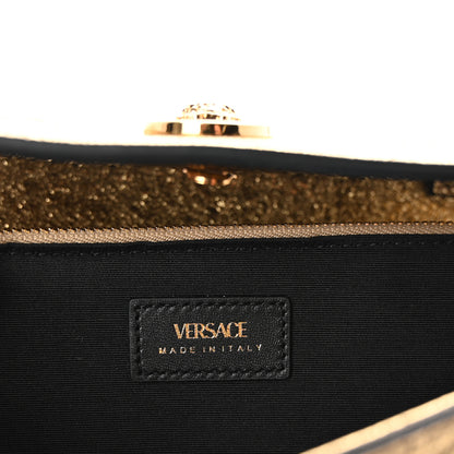 Versace Metallic Calfskin Medusa Wallet On Chain Gold 6 of 9