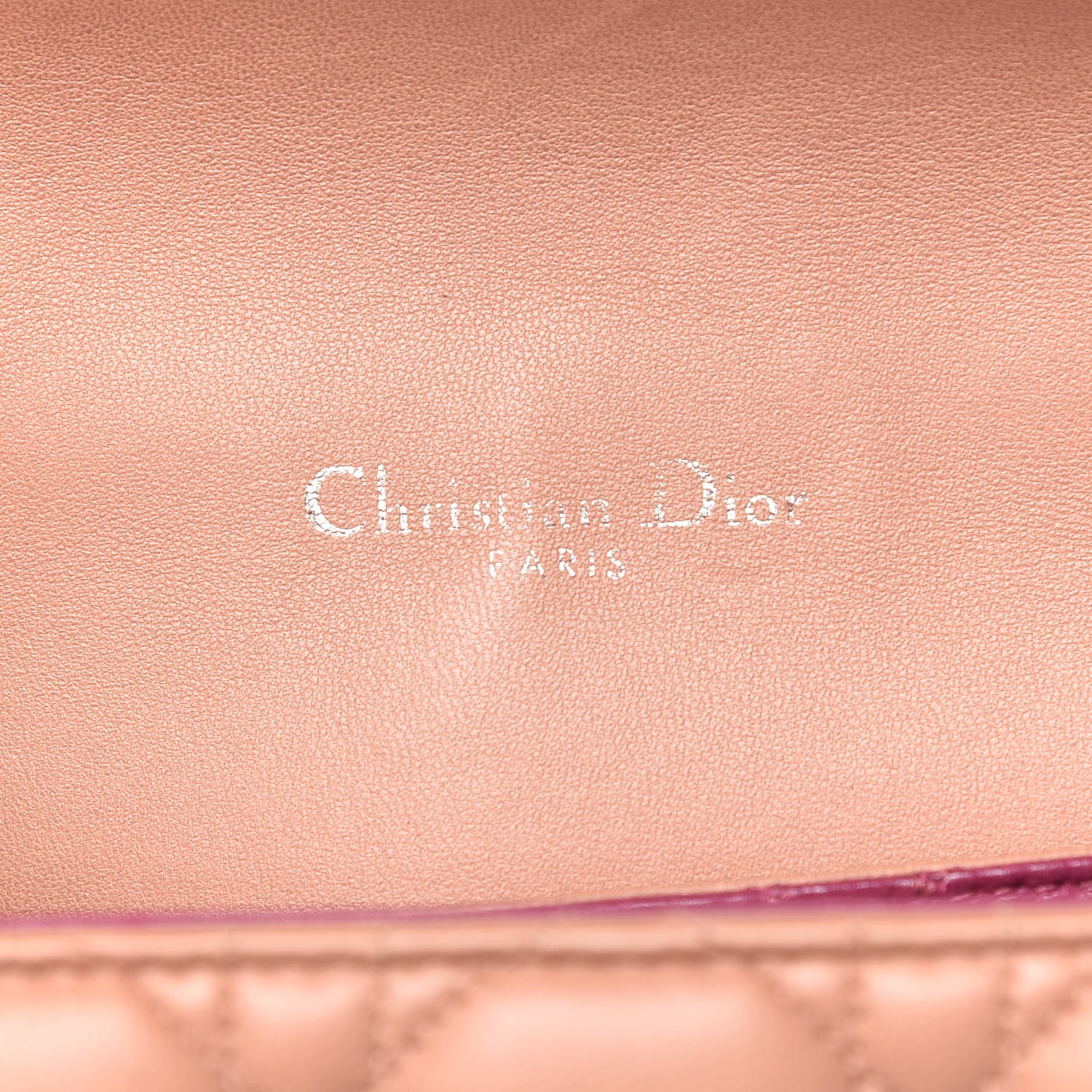 Christian Dior Lambskin Cannage Medium Miss Dior Flap Bois de Rose 6 of 11