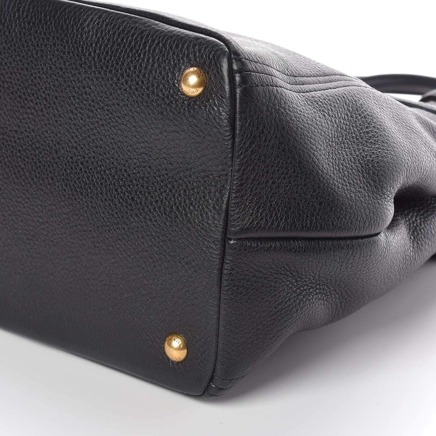 Prada Vitello Daino Tote Black 9 of 9
