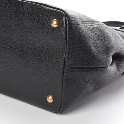 Prada Vitello Daino Tote Black 9 of 9