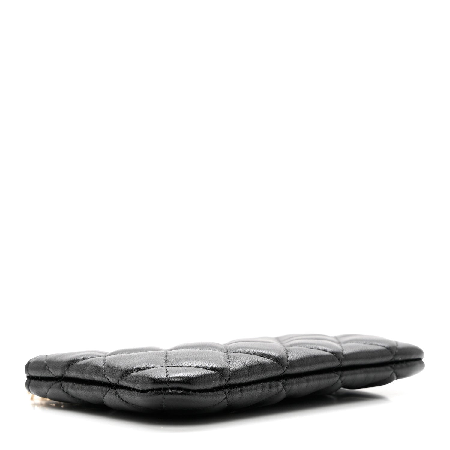 Chanel Lambskin Quilted Small No. 5 Cosmetic Case Black 4 of 7